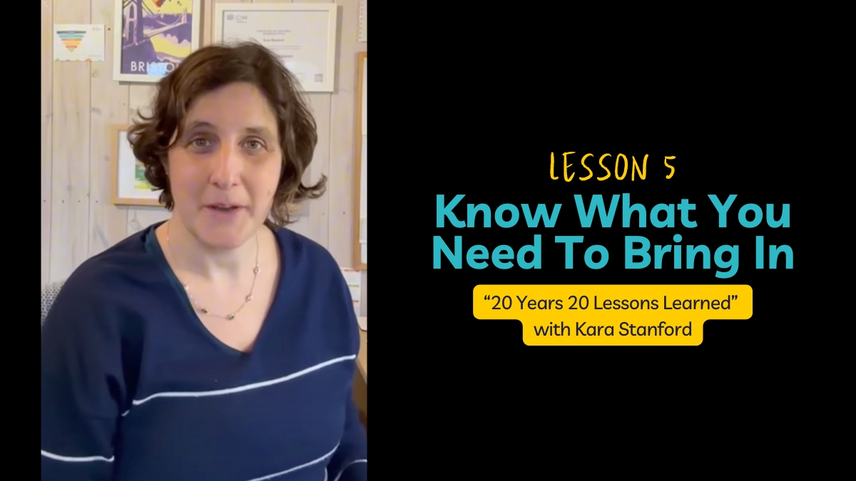 Lesson 5: Know What You Need To Bring In